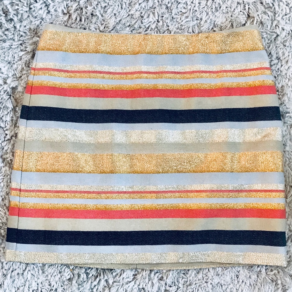 J. Crew striped skirt in size 0